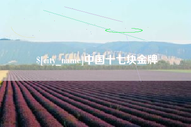 襄垣中国十七块金牌