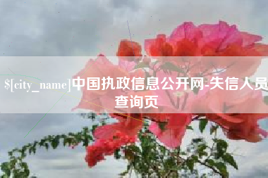 襄垣中国执政信息公开网-失信人员查询页