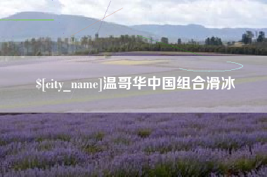 襄垣温哥华中国组合滑冰