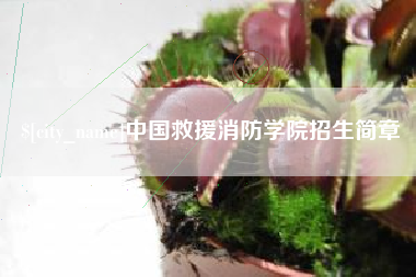 襄垣中国救援消防学院招生简章