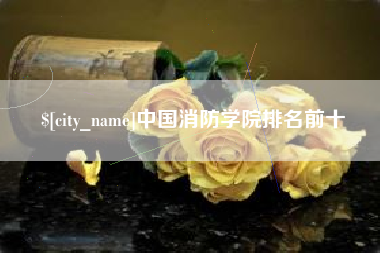 襄垣中国消防学院排名前十