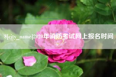 襄垣2020年消防考试网上报名时间
