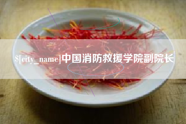 襄垣中国消防救援学院副院长