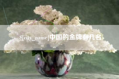 襄垣中国的金牌有几名