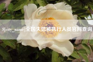 襄垣全国失信被执行人员官网查询