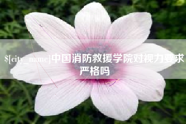 襄垣中国消防救援学院对视力要求严格吗