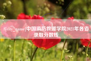 襄垣中国消防救援学院2021年各省录取分数线