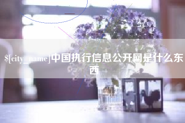 襄垣中国执行信息公开网是什么东西