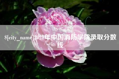 襄垣2021年中国消防学院录取分数线