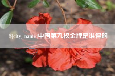襄垣中国第九枚金牌是谁得的