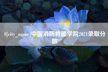 襄垣中国消防救援学院2021录取分数