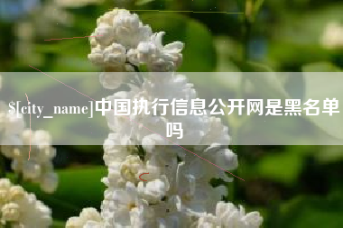 襄垣中国执行信息公开网是黑名单吗