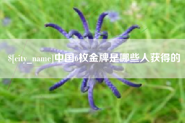 襄垣中国6枚金牌是哪些人获得的