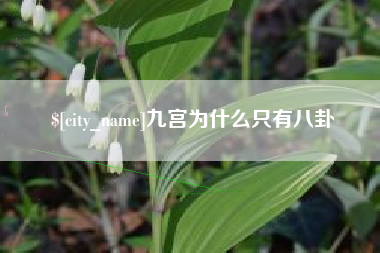 襄垣九宫为什么只有八卦