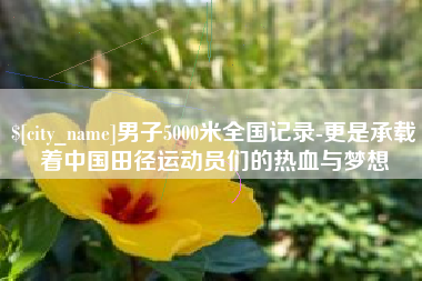 襄垣男子5000米全国记录-更是承载着中国田径运动员们的热血与梦想