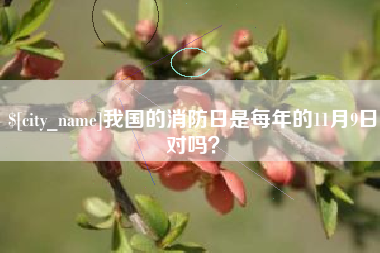 襄垣我国的消防日是每年的11月9日对吗？