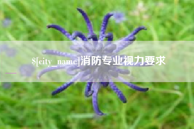襄垣消防专业视力要求