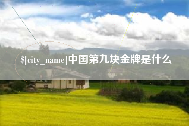 襄垣中国第九块金牌是什么