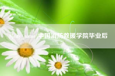 襄垣中国消防救援学院毕业后
