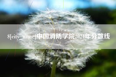 襄垣中国消防学院2024年分数线