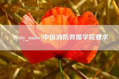 襄垣中国消防救援学院要求