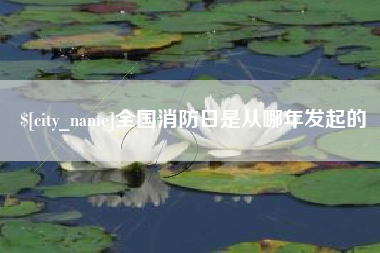 襄垣全国消防日是从哪年发起的