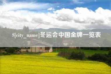 襄垣冬运会中国金牌一览表
