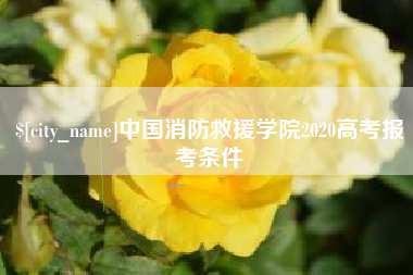 襄垣中国消防救援学院2020高考报考条件