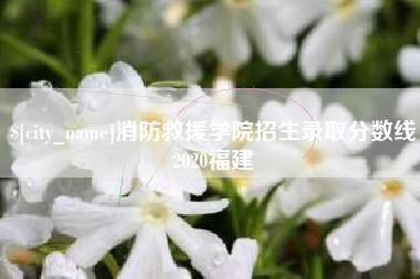 襄垣消防救援学院招生录取分数线2020福建
