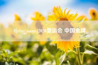 襄垣2020奥运会 中国金牌